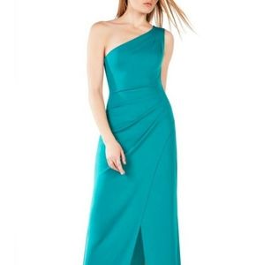 BCBG Courtney knit emerald dress
